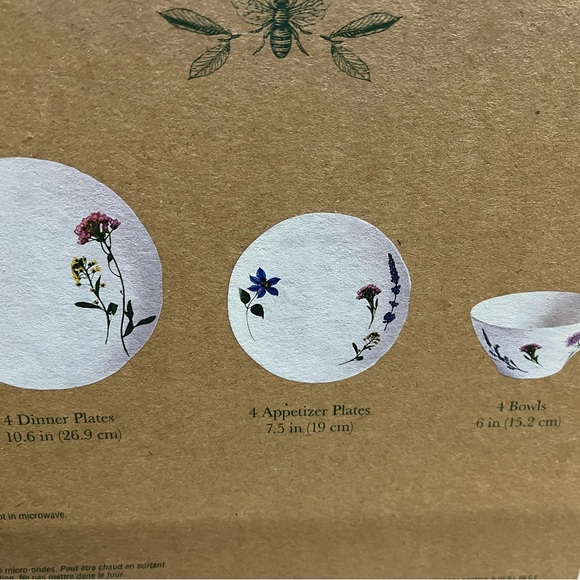 Bee &Willow 12 Piece Dinnerware Set - Picture 2 of 3